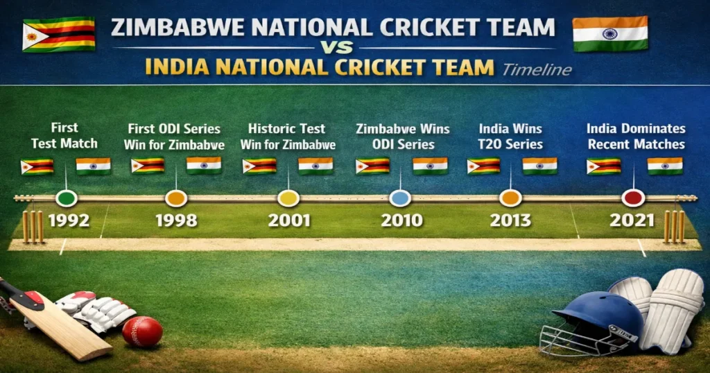 Complete Timeline of India vs Zimbabwe Cricket Encounters
