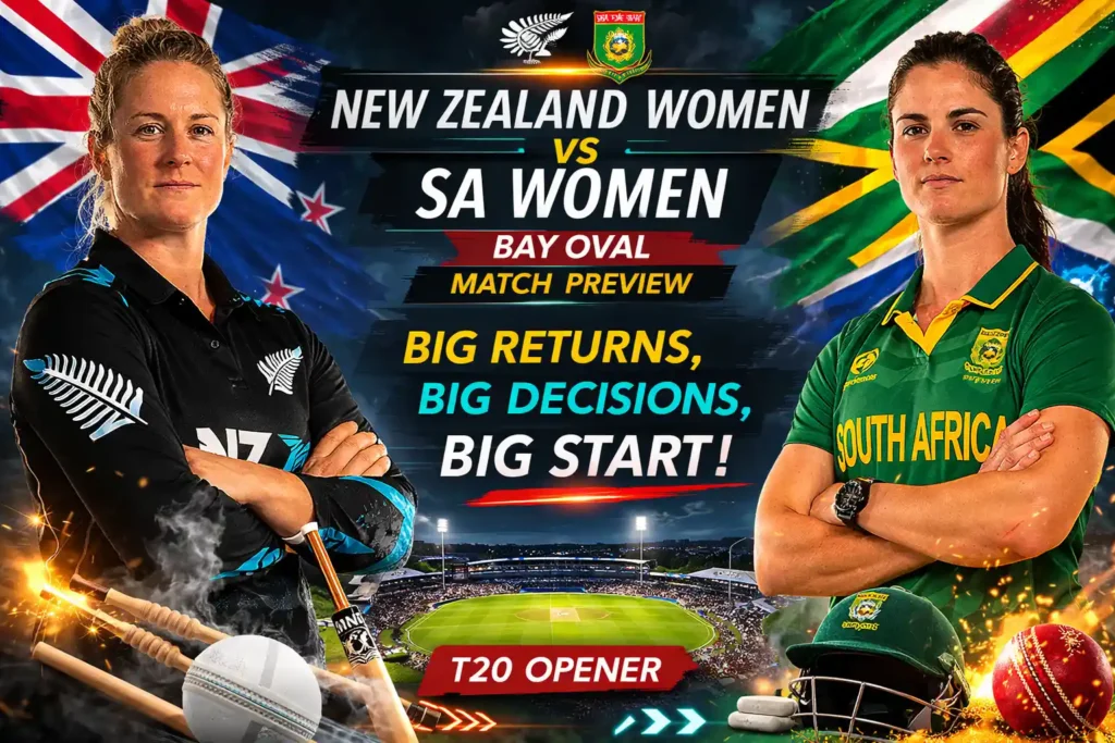 New Zealand Women vs SA Women Bay Oval Match Preview: Big Returns, Big Decisions, Big Start