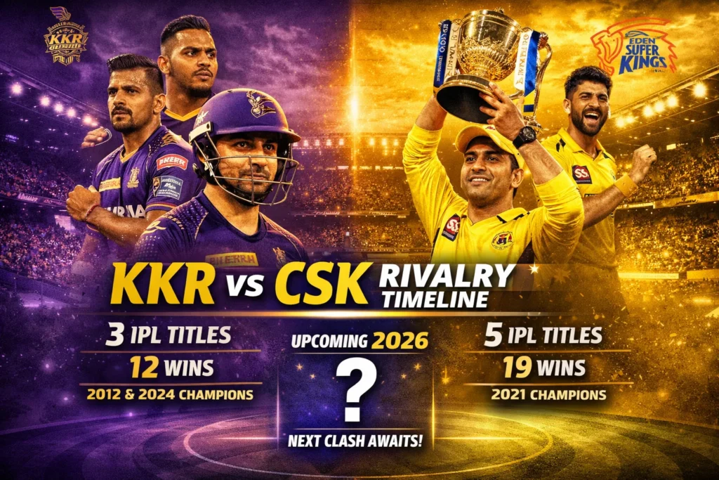 kkr vs csk Timeline